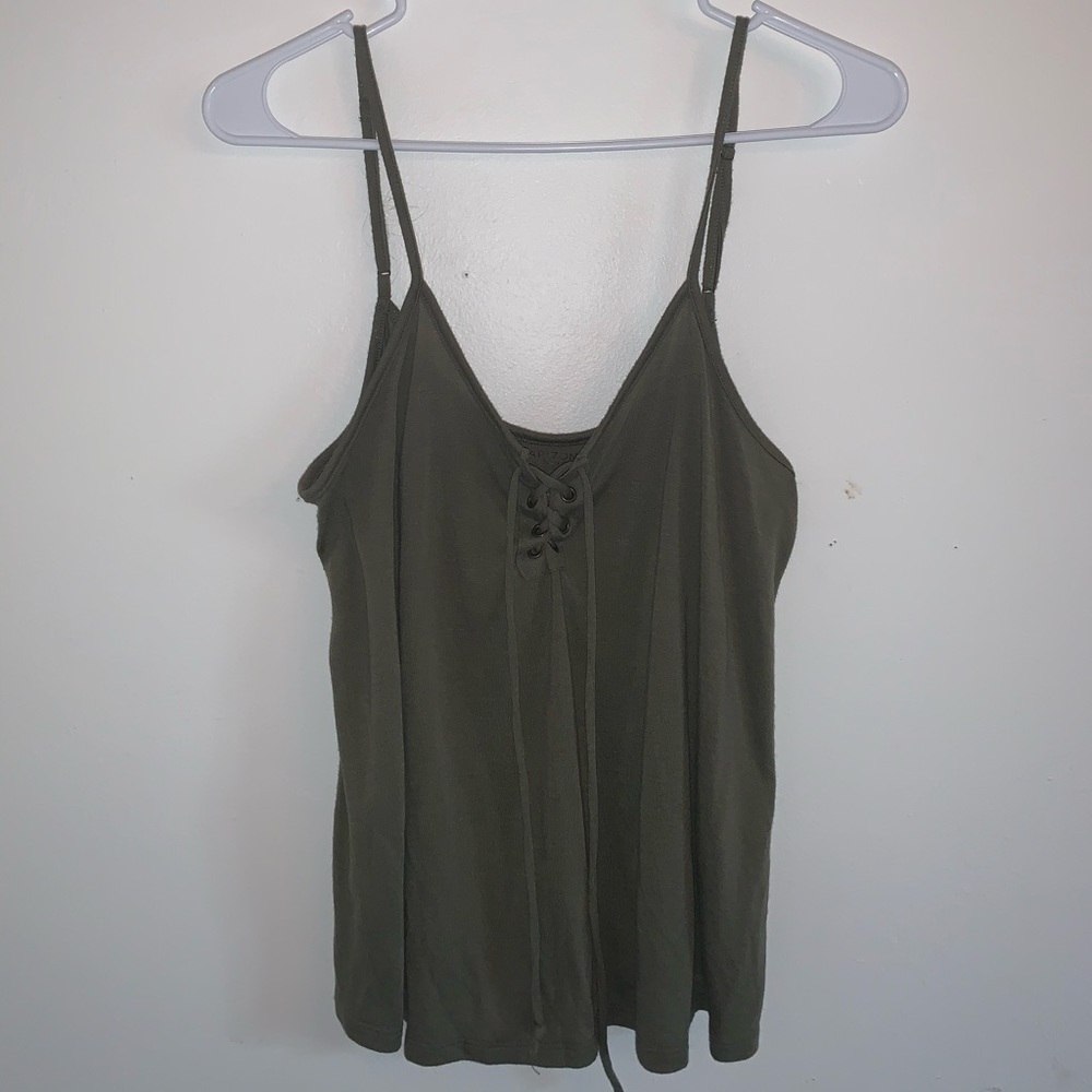 Green tank top